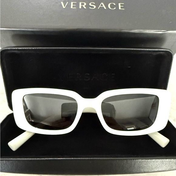 Versace Elegant White Sunglasses - Picture 3 of 13